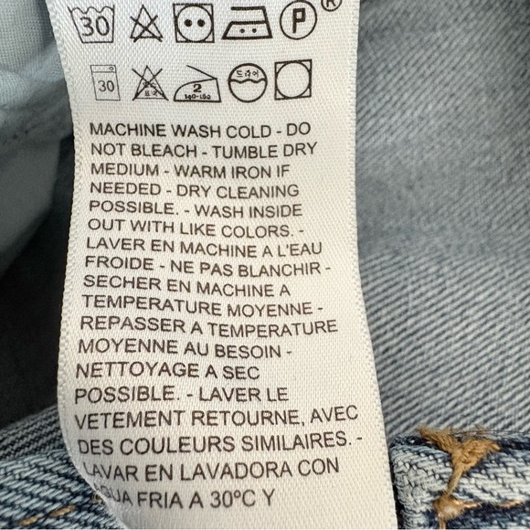 Levi’s Premium Wedgie Straight Ankle Jeans High Rise Button Fly Vintage Blue 28 - Picture 13 of 16